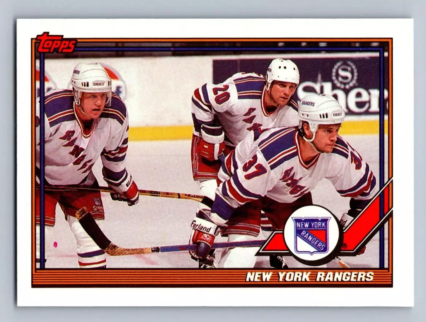 1991-92 Topps #215 Rangers Team