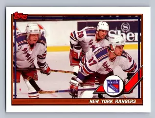 1991-92 Topps #215 Rangers Team