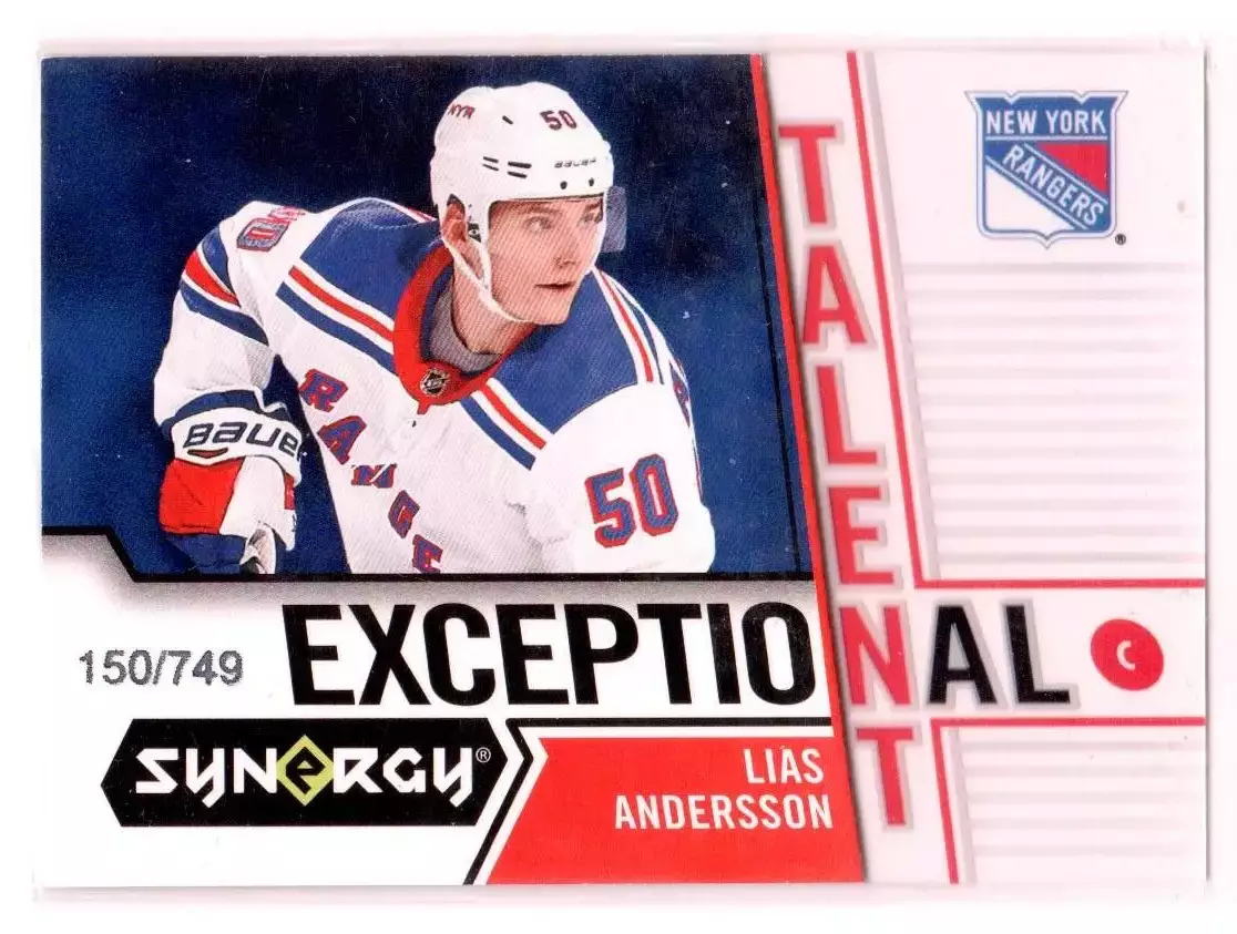 2018-19 Synergy Exceptional Talent #ET16 Lias Andersson 150\749