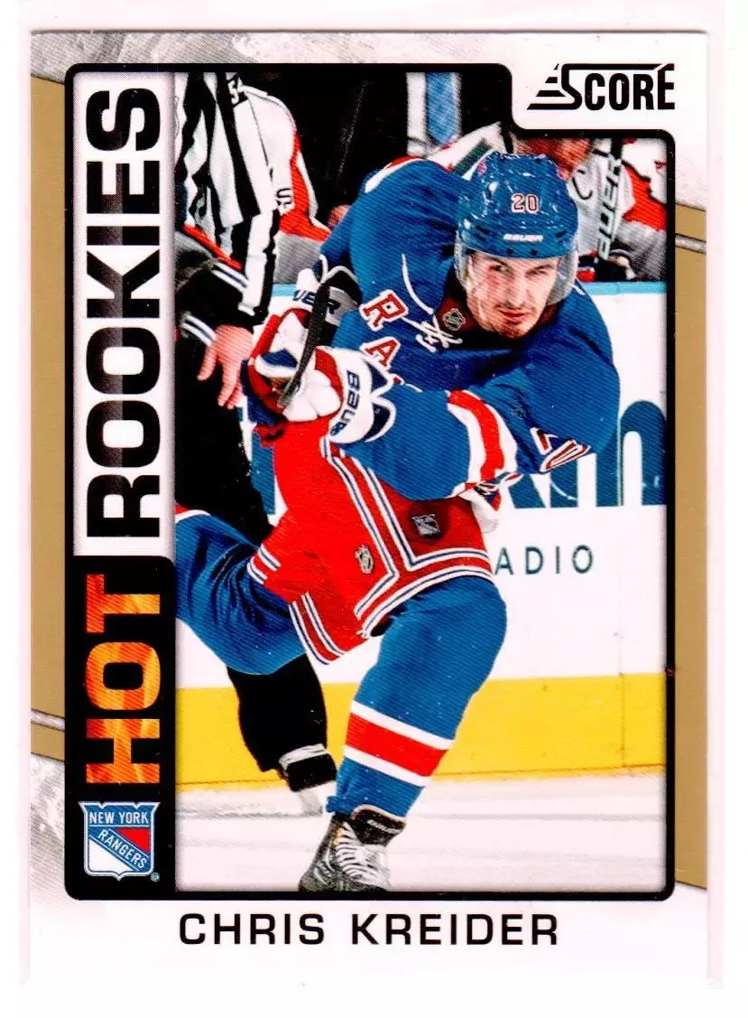 2012-13 Score Gold Rush #543 Chris Kreider HR