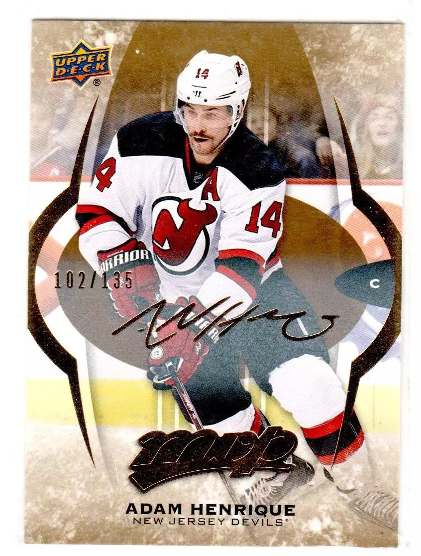 2016-17 Upper Deck MVP Gold Script #232 Adam Henrique 102\135