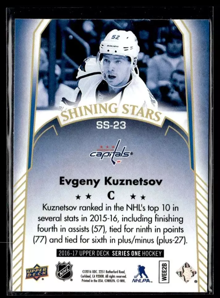 2016-17 Upper Deck Shining Stars #SS23 Evgeny Kuznetsov 1