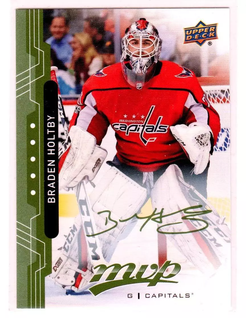 2018-19 Upper Deck MVP Green Script #145 Braden Holtby