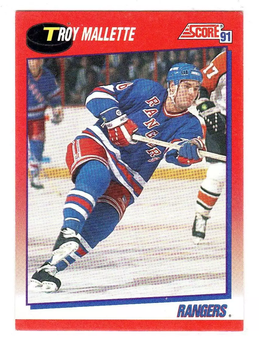 1991-92 Score Canadian Bilingual #178 Troy Mallette