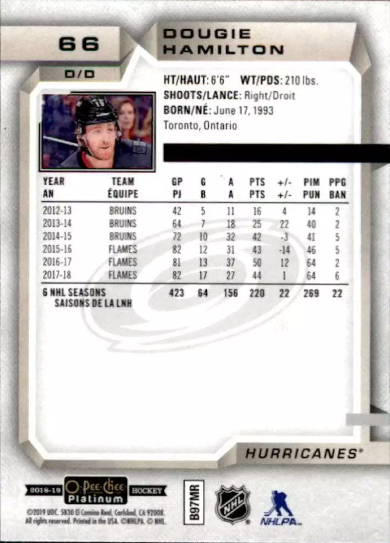 2019-20 O-Pee-Chee Platinum #134 Sebastian Aho 1