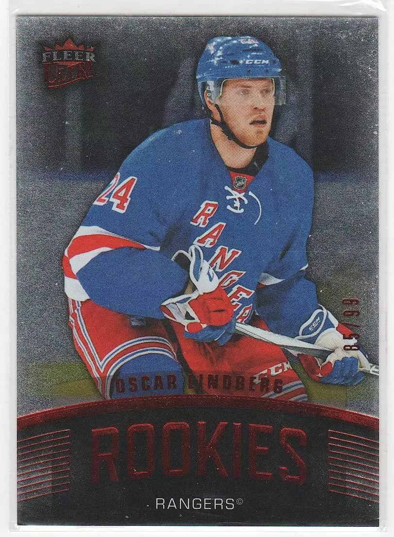2015-16 Fleer Showcase Ultra Rookies Platinum Medallion#U21Oscar Lindberg 85\99