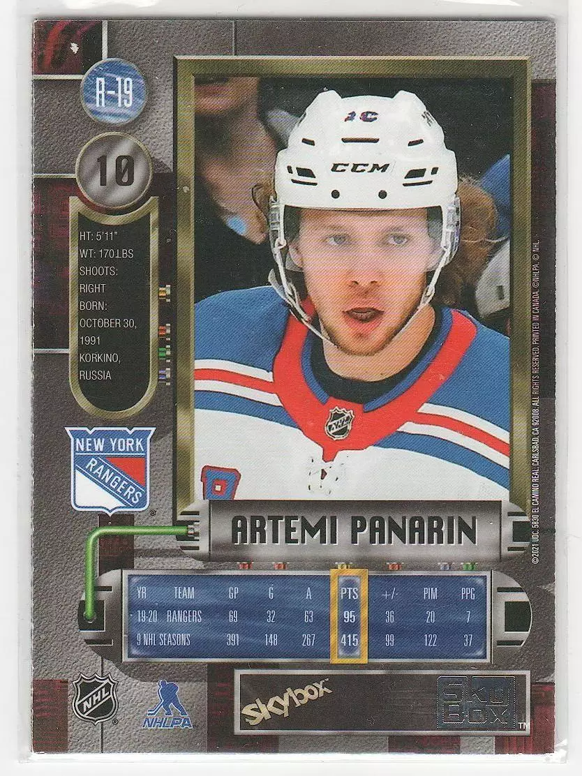 2020-21 Metal Universe '97-98 Retro #R19 Artemi Panarin 1