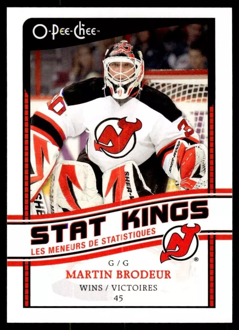 2010-11 O-Pee-Chee Stat Kings #SK16 Martin Brodeur