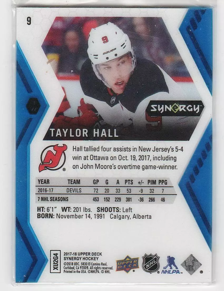 2017-18 Synergy Blue #9 Taylor Hall 1