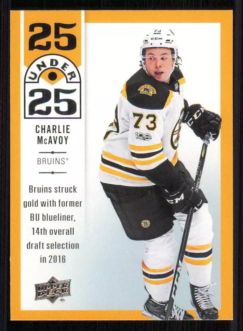 2018-19 Upper Deck 25 Under 25 #U2524 Charlie McAvoy