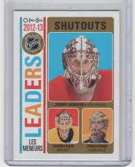 2013-14 O-Pee-Chee League Leaders #LLSO Jim Howard/Tuukka Rask/Pekka Rinne