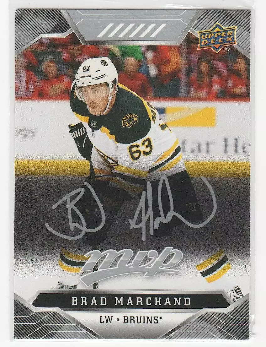 2019-20 Upper Deck MVP Silver Script #9 Brad Marchand