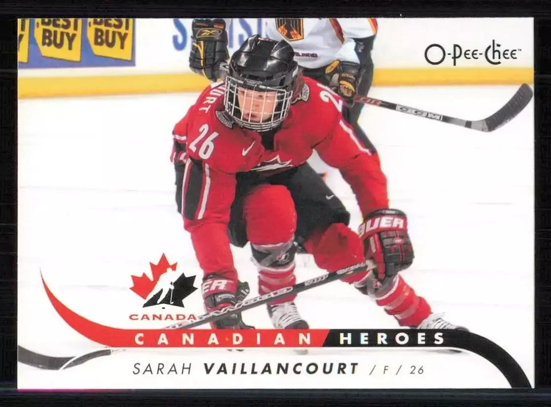 2009-10 O-Pee-Chee Canadian Heroes #CBSV Sarah Vaillancourt
