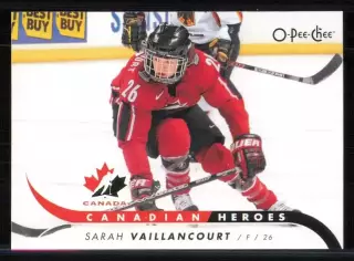 2009-10 O-Pee-Chee Canadian Heroes #CBSV Sarah Vaillancourt