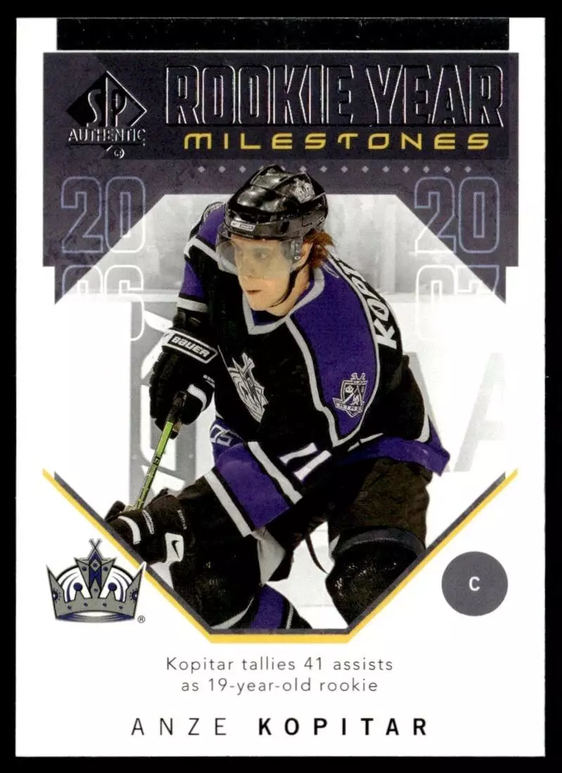 2018-19 SP Authentic Rookie Year Milestones #RYMAK Anze Kopitar