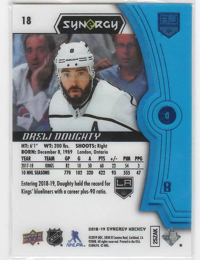 2018-19 Synergy Blue #18 Drew Doughty 1