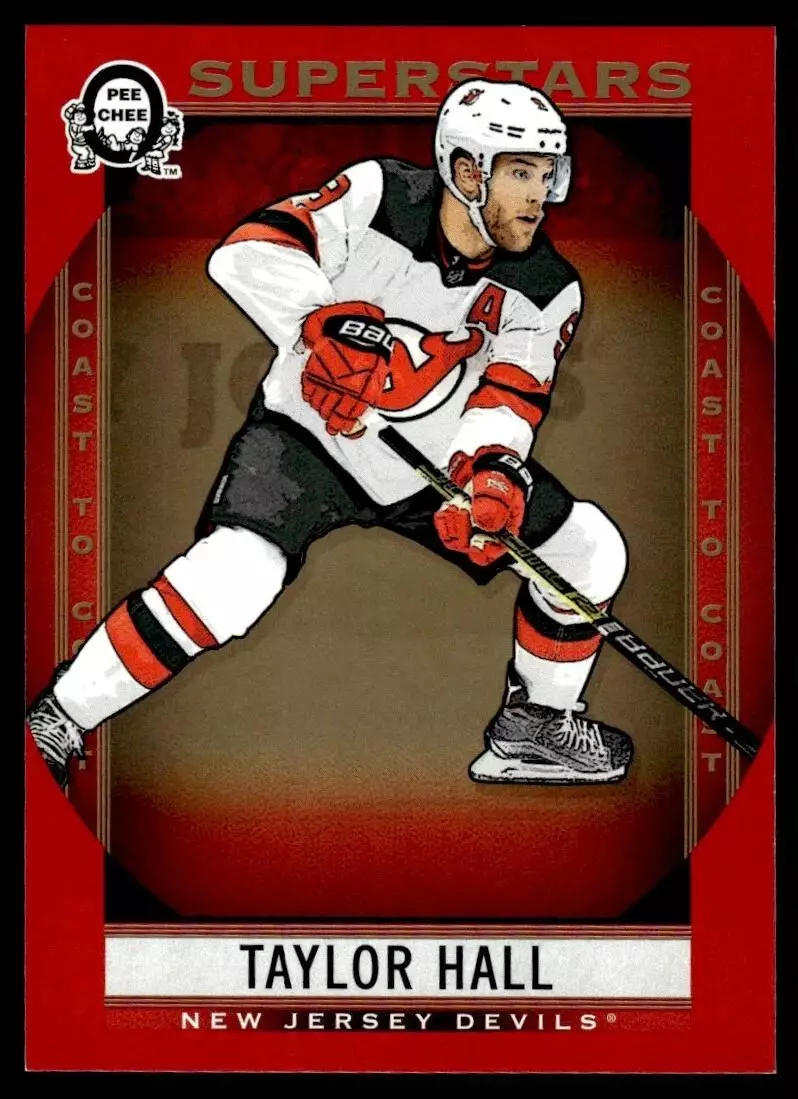 2018-19 O-Pee-Chee Coast to Coast Red #111 Taylor Hall