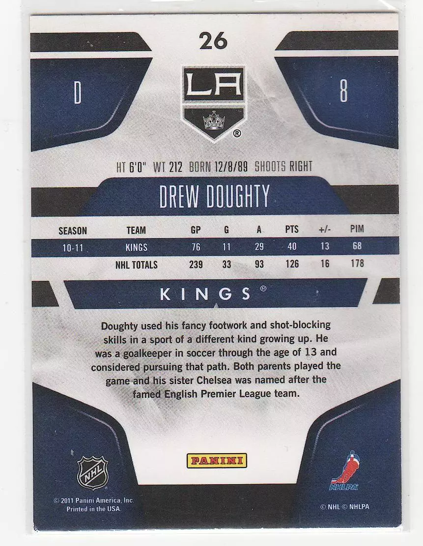 2011-12 Certified Totally Silver #26 Drew Doughty 1