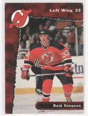 1996-97 Devils Team Issue #33 Reid Simpson
