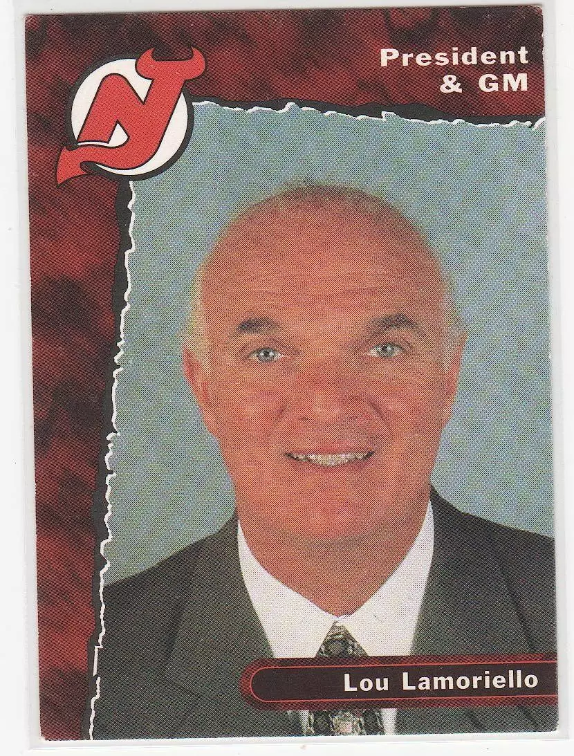1996-97 Devils Team Issue #NNO Lou Lamoriello GM