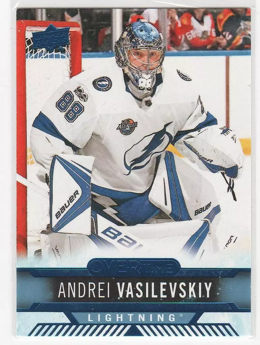 2017-18 Upper Deck Overtime Blue #145 Andrei Vasilevskiy