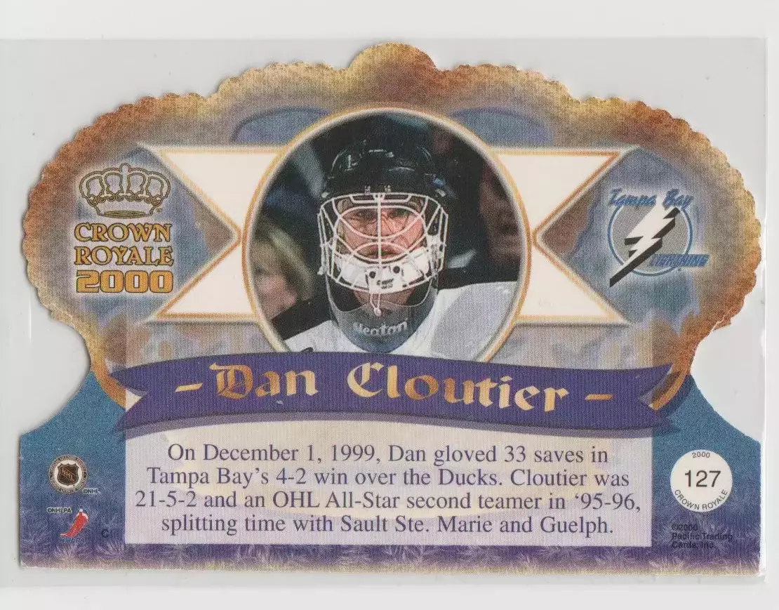 1999-00 Crown Royale #127 Dan Cloutier 1