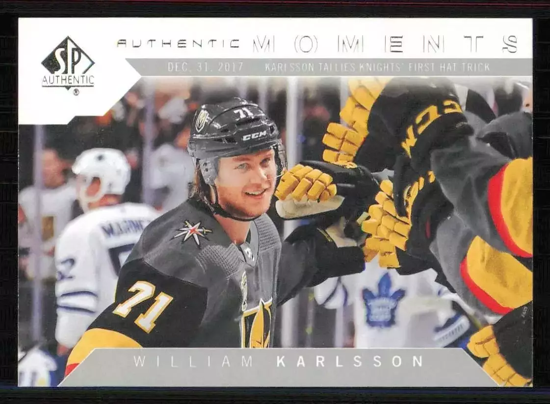 2018-19 SP Authentic #101 William Karlsson AM