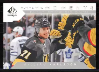 2018-19 SP Authentic #101 William Karlsson AM