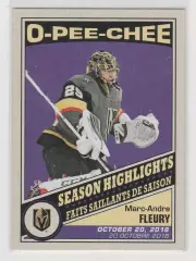2019-20 O-Pee-Chee Retro #593 Marc-Andre Fleury SH