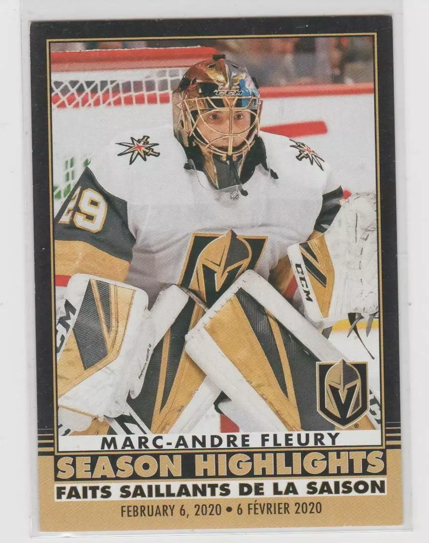 2020-21 O-Pee-Chee Retro Black #596 Marc-Andre Fleury SH 26\100