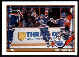 1991-92 O-Pee-Chee #378 Esa Tikkanen