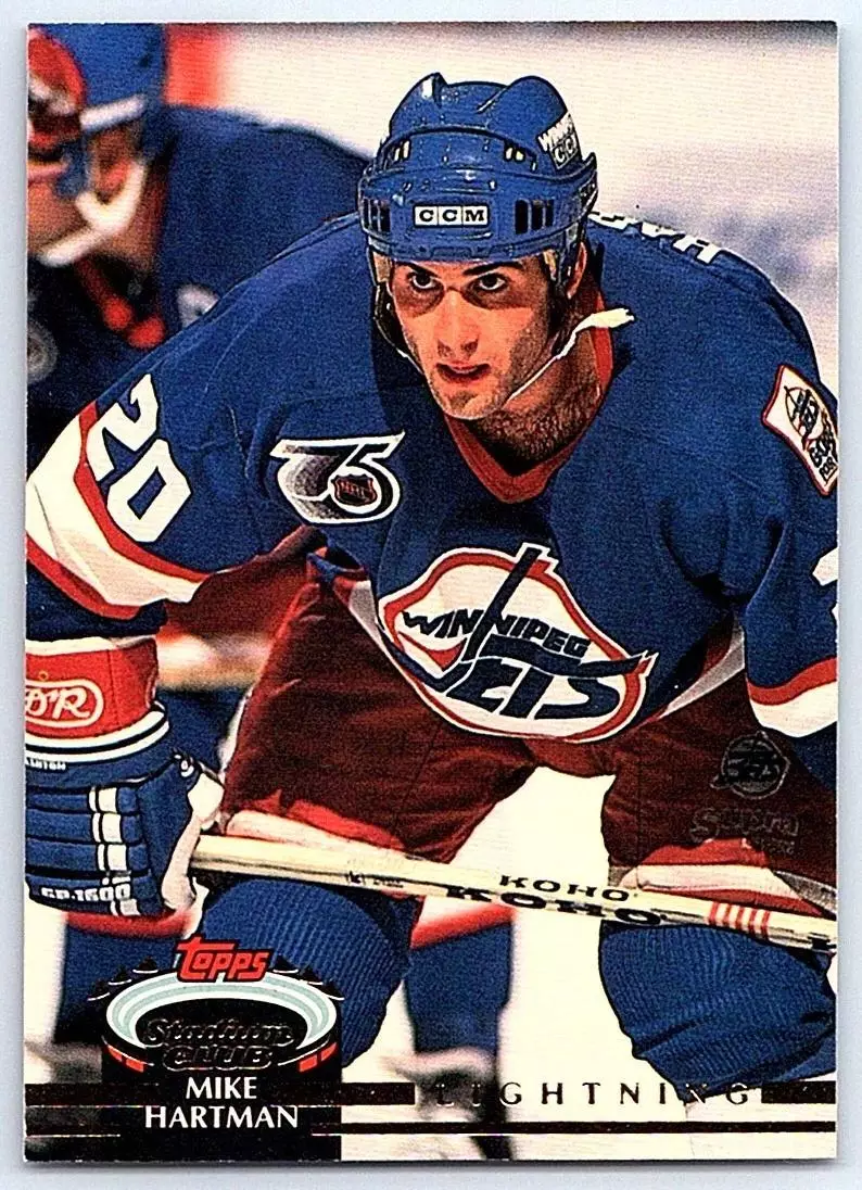 1992-93 Stadium Club #497 Mike Hartman