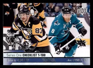 2016-17 Upper Deck #199 Sidney Crosby/Joe Pavelski CL