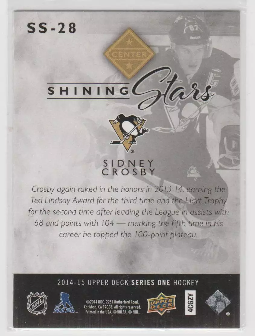 2014-15 Upper Deck Shining Stars #SS28 Sidney Crosby 1