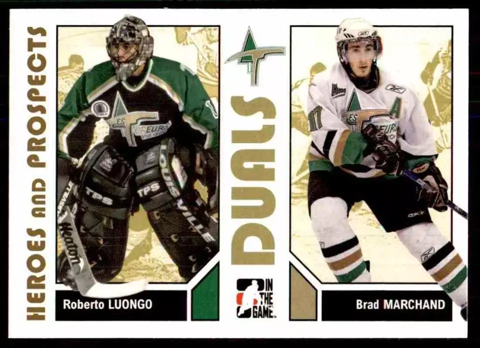 2007-08 ITG Heroes and Prospects #99 Roberto Luongo/Brad Marchand