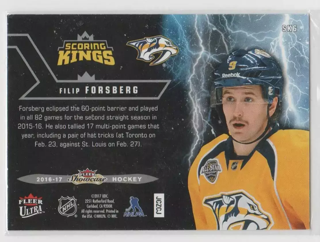 2016-17 Fleer Showcase Ultra Scoring Kings #SK6 Filip Forsberg 1