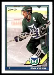 1991-92 O-Pee-Chee #325 Dean Evason