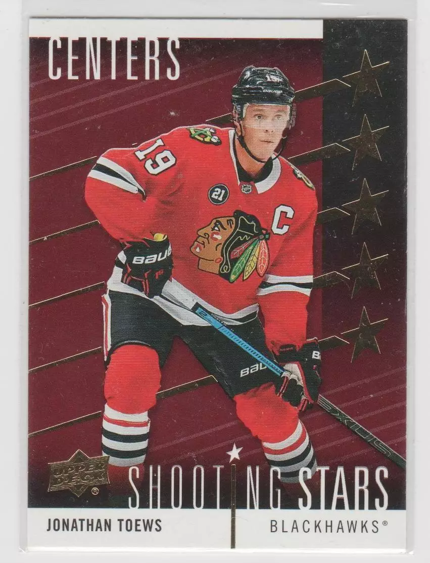 2019-20 Upper Deck Shooting Stars Centers Red #SSC4 Jonathan Toews