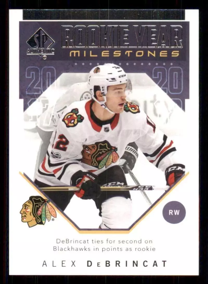 2018-19 SP Authentic Rookie Year Milestones #RYMAD Alex DeBrincat
