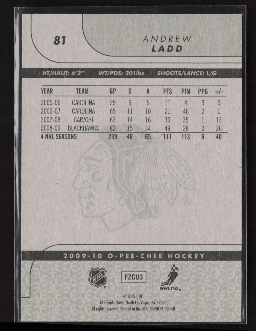 2009-10 O-Pee-Chee #81 Andrew Ladd 1