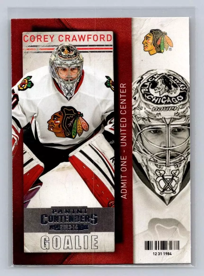 2013-14 Panini Contenders #4 Corey Crawford