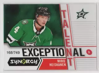 2018-19 Synergy Exceptional Talent #ET19 Miro Heiskanen 168\749