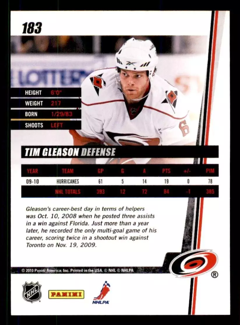 2010-11 Donruss #183 Tim Gleason 1