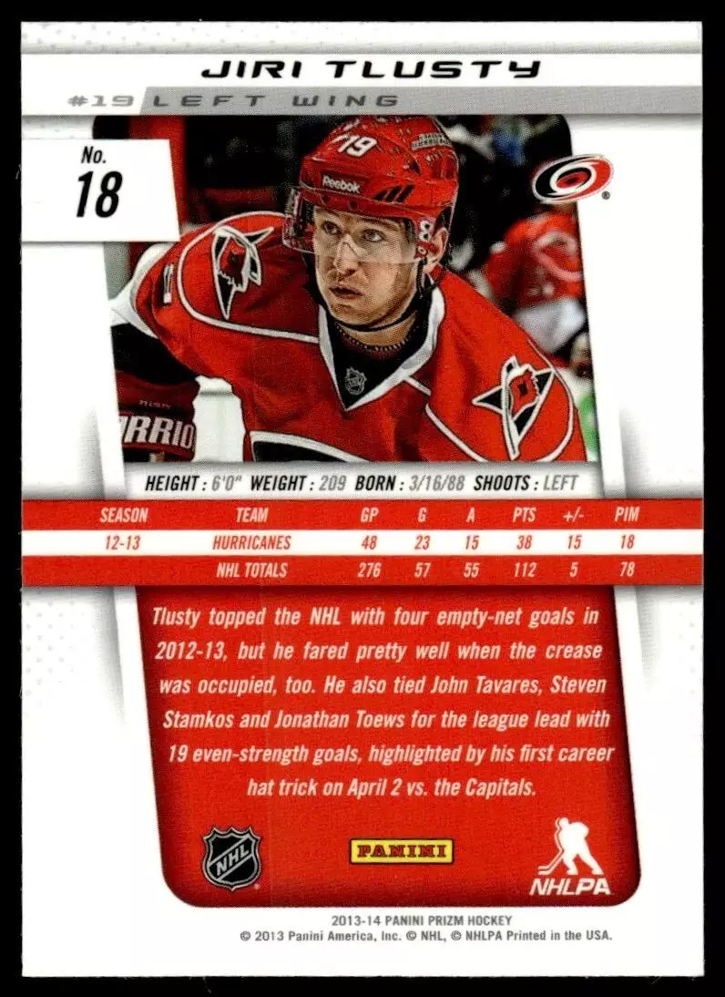 2013-14 Panini Prizm #18 Jiri Tlusty 1