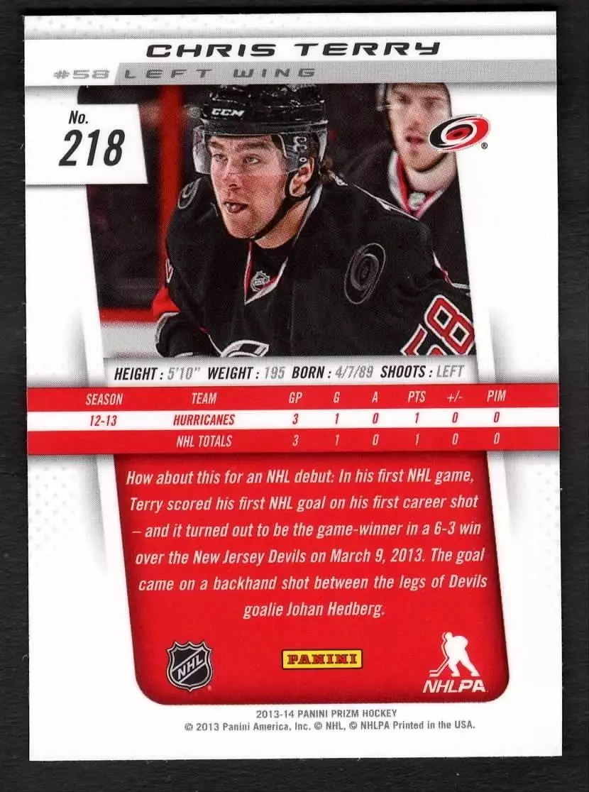 2013-14 Panini Prizm #218 Chris Terry RC 1