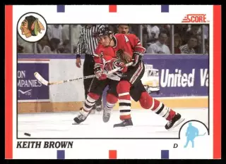 1990-91 Score #161 Keith Brown