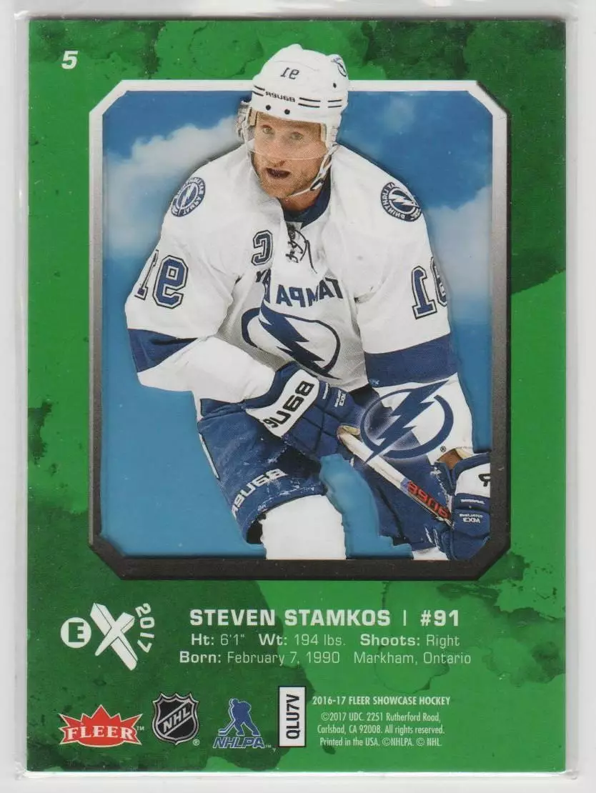 2016-17 Fleer Showcase E-X2017 #5 Steven Stamkos 1