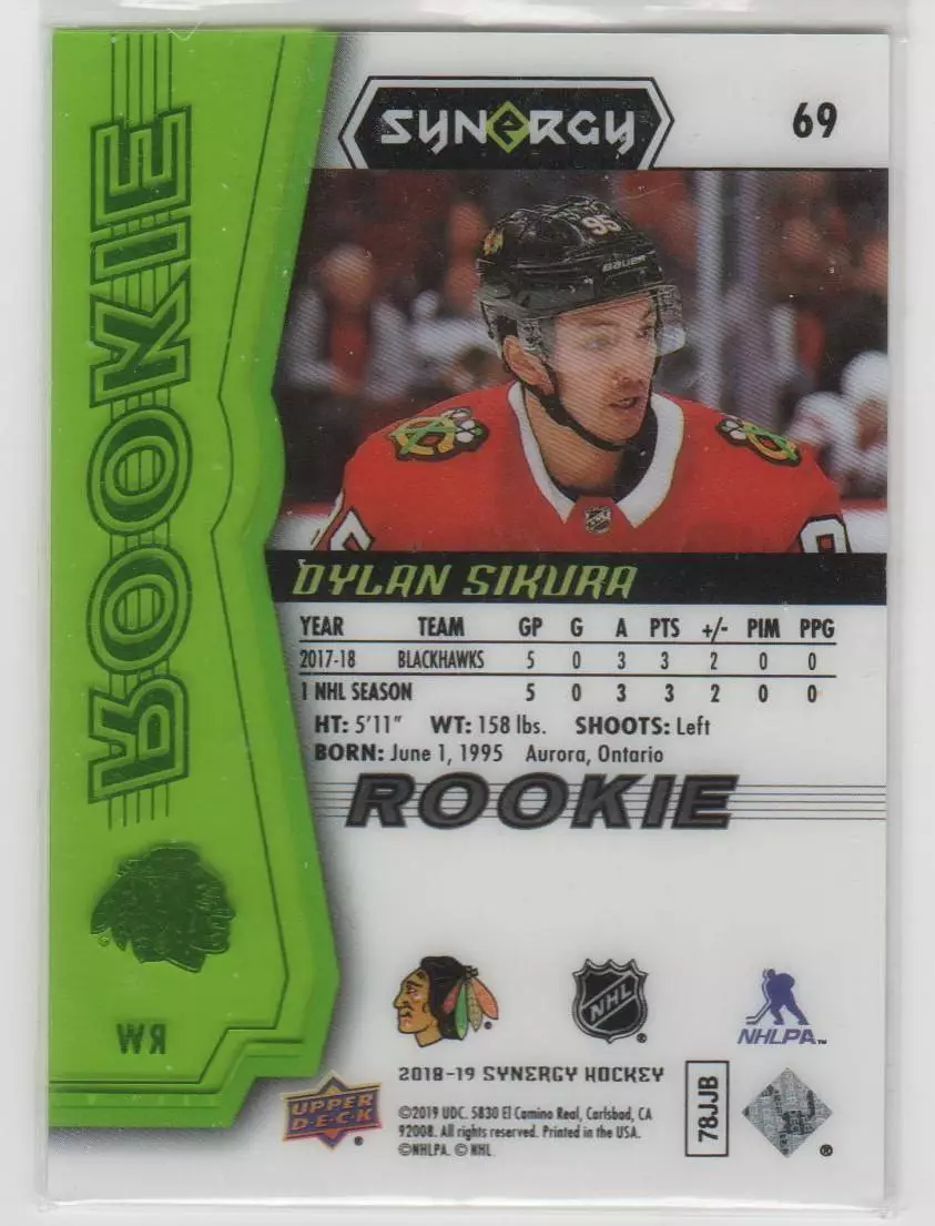 2018-19 Synergy Green #69 Dylan Sikura 088\299 1