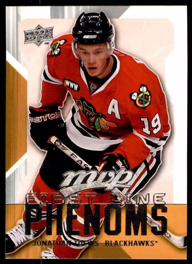2008-09 Upper Deck MVP First Line Phenoms #FL5 Jonathan Toews