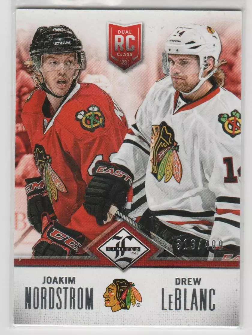 2012-13 Limited Rookie Redemption #6 Joakim Nordstrom/Drew LeBlanc 313\499